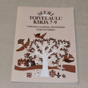 Suuri toivelaulukirja 7-9 Tekstivihko